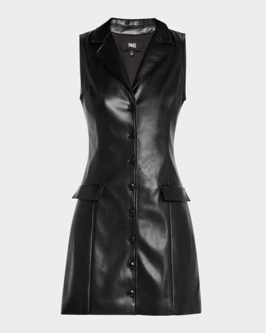 chinese dress ladies Amina Leather Dress – y&i clothing boutique main image 1