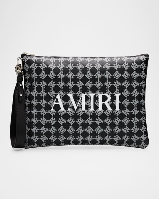 AMIRI MA QUAD ロゴ ショルダーバッグ Amiri Men's MA Quad Leather Crossbody Bag | Neiman Marcus