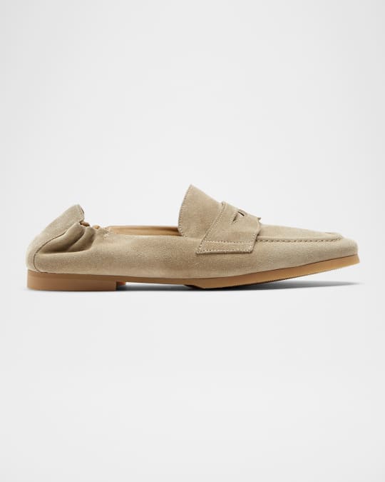 Kitson Suede Penny Loafers