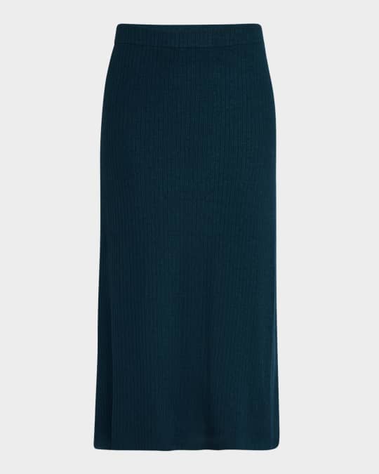 Ribbed Midi Skirt