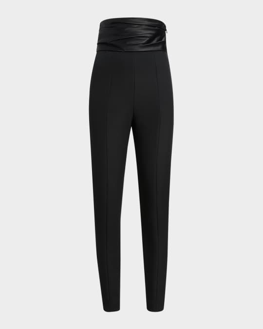 Lenro Ruched Waist Skinny Leg Pants