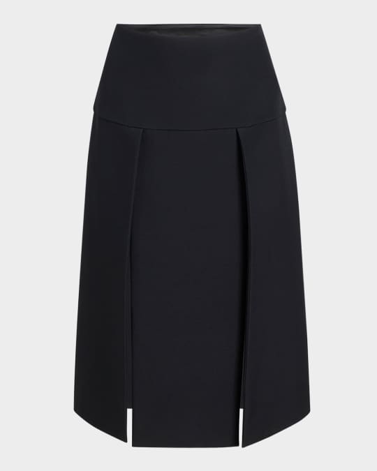 スカート KHAITE 'Kidd' skirt Black Black Kidd Midi Skirt by KHAITE on Sale