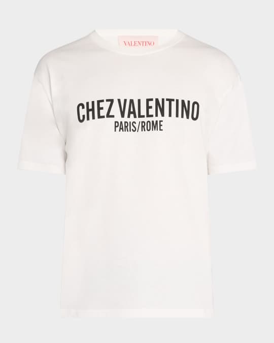 【関税&送料込】Valentino Garavani Chez Valentino T-Shirt Valentino Garavani Men's Chez Jersey T-Shirt | Neiman Marcus