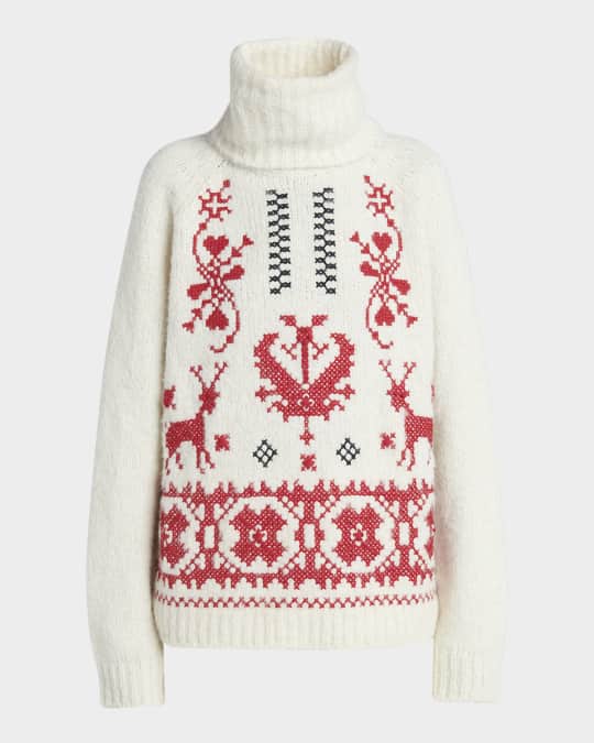 Alpaca Wool-Blend Turtleneck Sweater