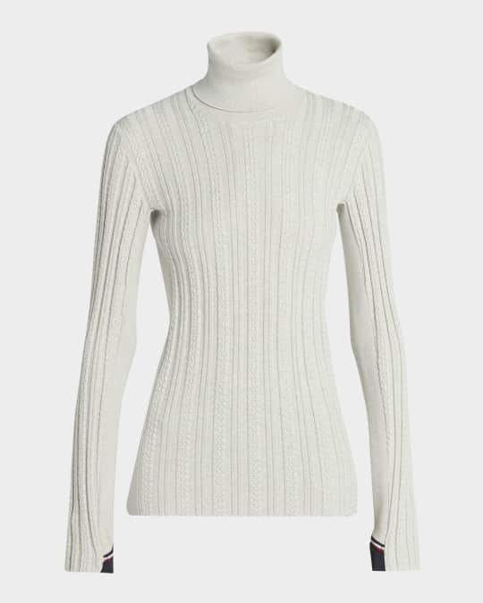 Extra-Fine Wool-Blend Turtleneck Top