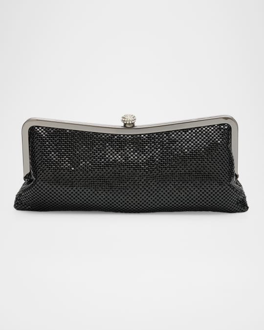 Mesh Brass Evening Clutch Bag