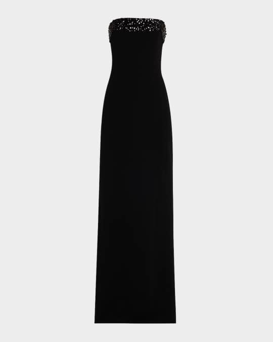 Elizabeth Embellished Strapless Gown