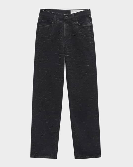 Harlow Mid-Rise Ankle Straight Jeans