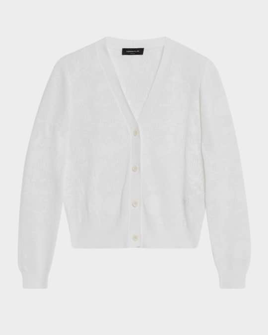 Cotton Jacquard Cardigan