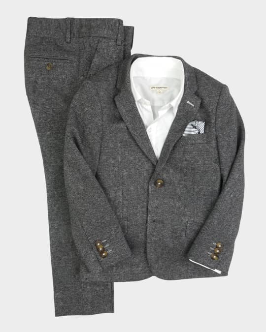 Boy's Stretchy Mod 2-Piece Suit, 2T-10