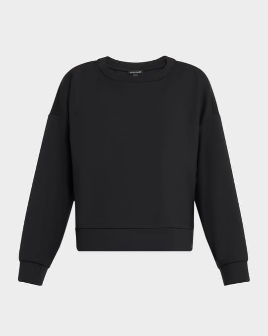 Crewneck Lightweight Ponte Sweatshirt