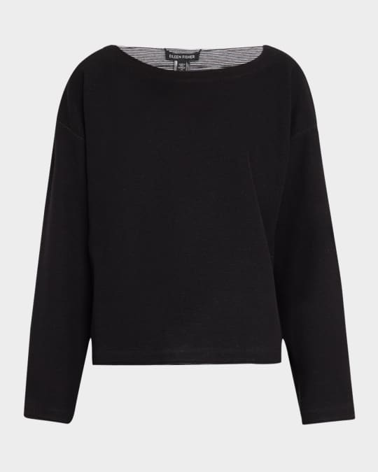 Reversible Double-Knit Organic Cotton Top