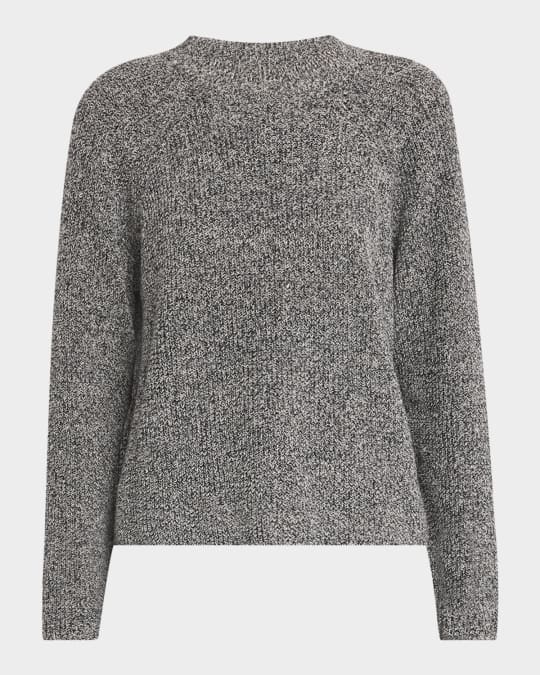 Crewneck Two-Tone Recycled Cotton Sweater
