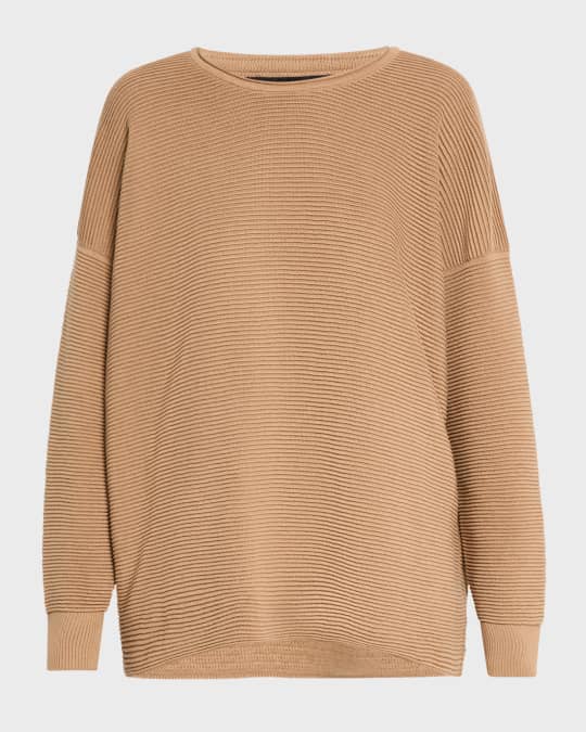 Petite Ribbed Crewneck Tunic