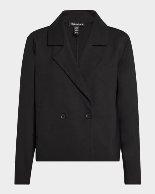 Double-Breasted Flex Ponte Blazer