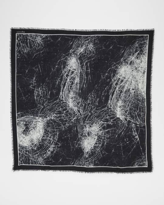マフラー・ストール Alexander Mcqueen Sl Smashed Glass McQueen Smashed Glass-Print Silk Shawl | Neiman Marcus