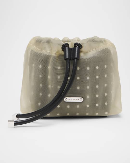 ショルダーバッグ・ポシェット ALEXANDER MCQUEEN TWO-TONE NEBULA CROSSBODY BAG Alexander McQueen Leather and tulle nebula crossbody bag