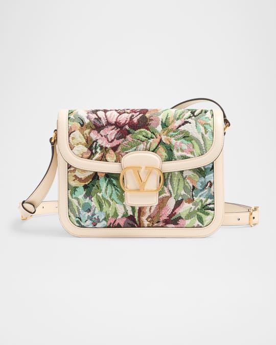 Valentino Garavani 9 to 5 Jacquard Voyage VLOGO Shoulder Bag