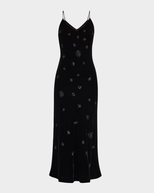 blue dress for baby girl Black Velvet Contrast Satin Sleeveless Mini Dress