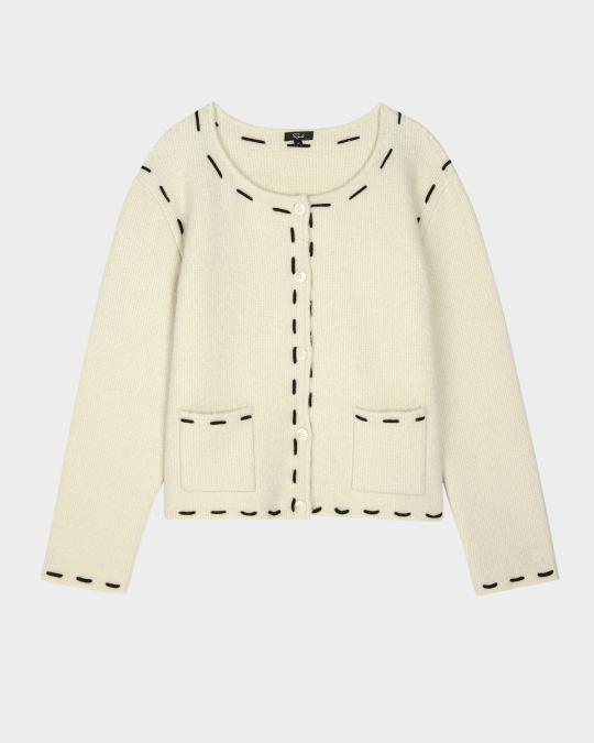 Rails Juliette Pick Stitch Cardigan | Neiman Marcus