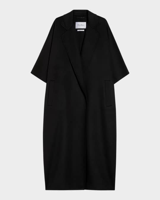 VIP【送料関税込】MAX MARA GITANO WOOL COAT Max Mara Gitano 3/4-Sleeve Oversized Wool Coat | Neiman Marcus