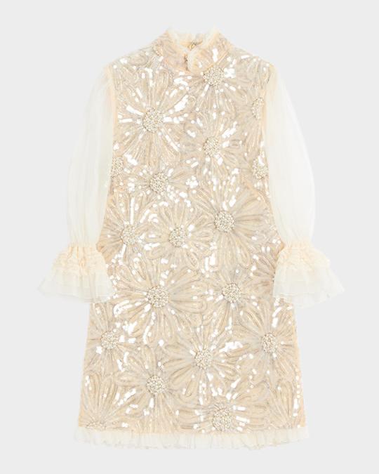 valentino garavani sequined abstract floral mini dress Valentino Short Dress In Garden Lurex Jacquard Woman Multicolour 42