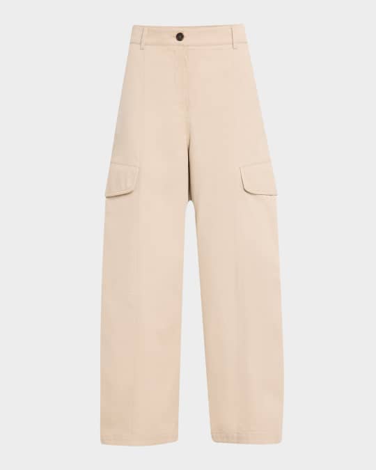 Rosatea Wide-Leg Cargo Pants