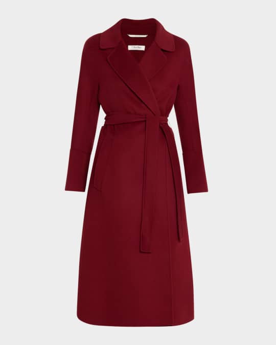 Elisa Belted Wool Wrap Coat