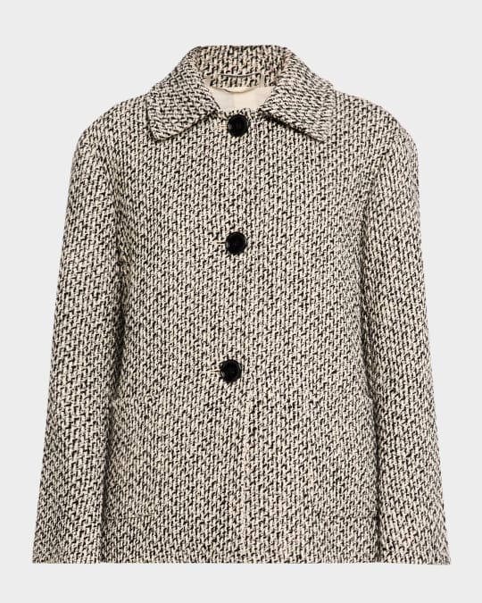 Pier Tweed-Knit Short Jacket