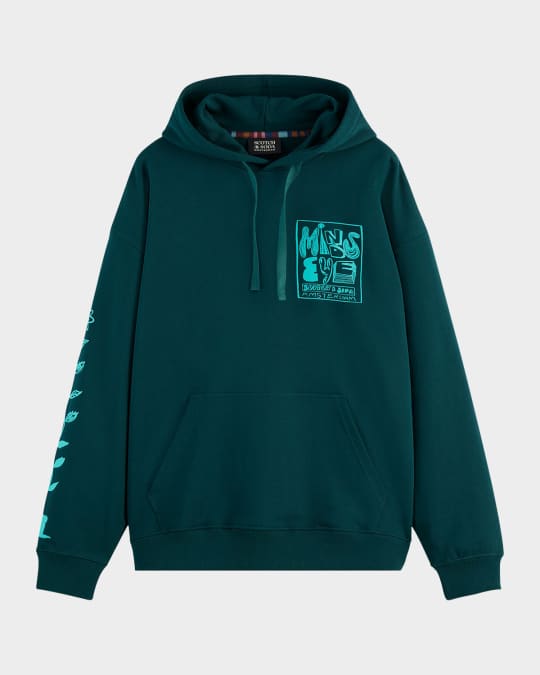 Men's Loose-Fit Artwork Hoodie