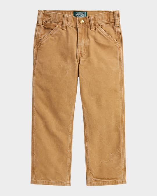 Boy's Canvas Utility Pants W/ Archival Patch, Size 8-20