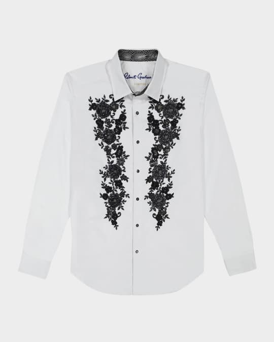 Men's Limited Edition Floral Embroidered Sport Shirt
