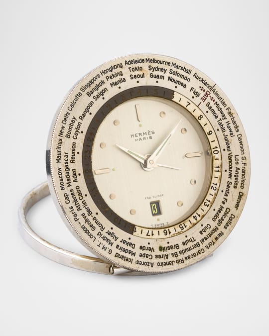 Vintage Watches Hermes Vintage Desk Clock Neiman Marcus