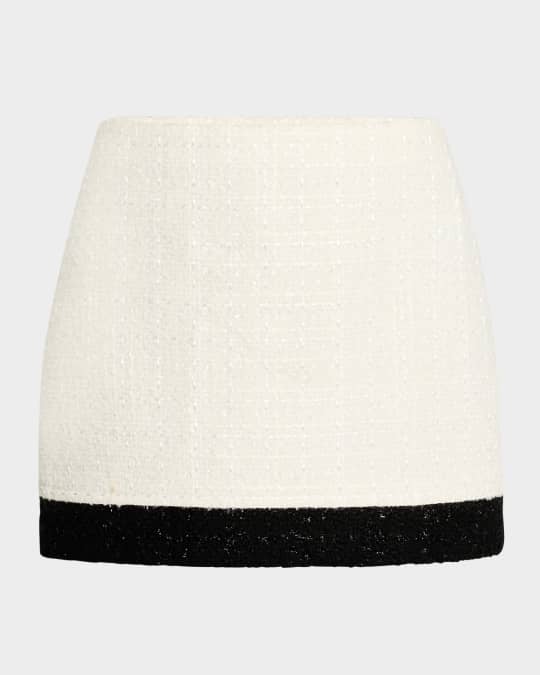 Ecenia Layered Tweed Mini Skirt