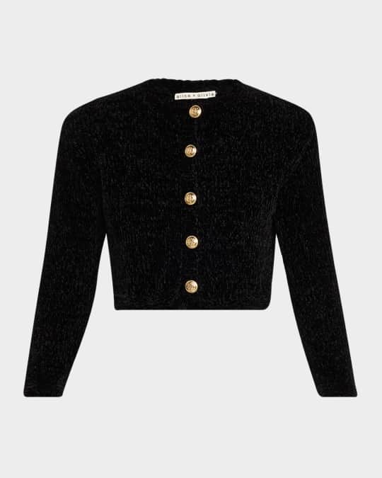 Alice + Olivia Breanna Chunky Knit Cardigan | Neiman Marcus Alice + Olivia Breanna Chunky Knit Cardigan | Neiman Marcus
