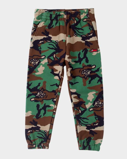 Boy's Hideout Camo-Print Sweatpants, Size 2-10