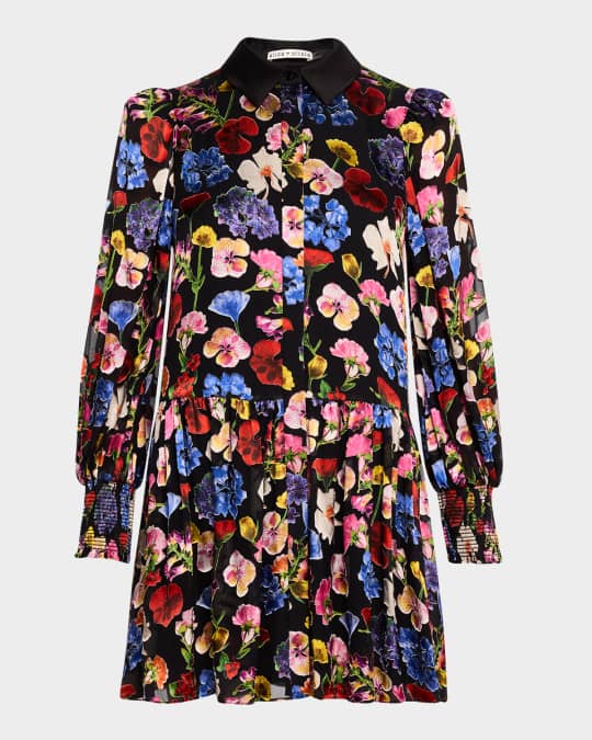 Timeless Blossom Bertha Mini Shirtdress