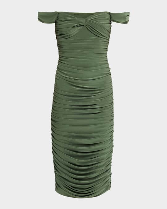 white christmas dresses 80s Norma Kamali Wrap Dress | M-L
