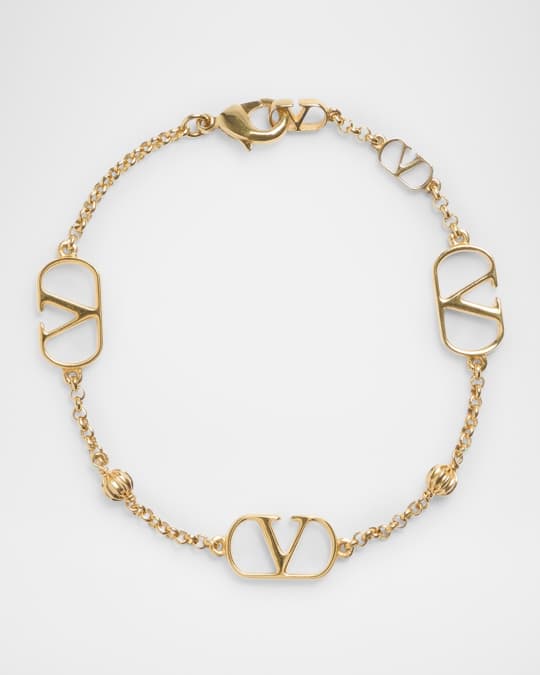 ☆さりげないオシャレに☆ VALENTINO VLOGO SIGNATURE BRACELET Vlogo Signature Bracelet In Metal And Swarovski® Crystals