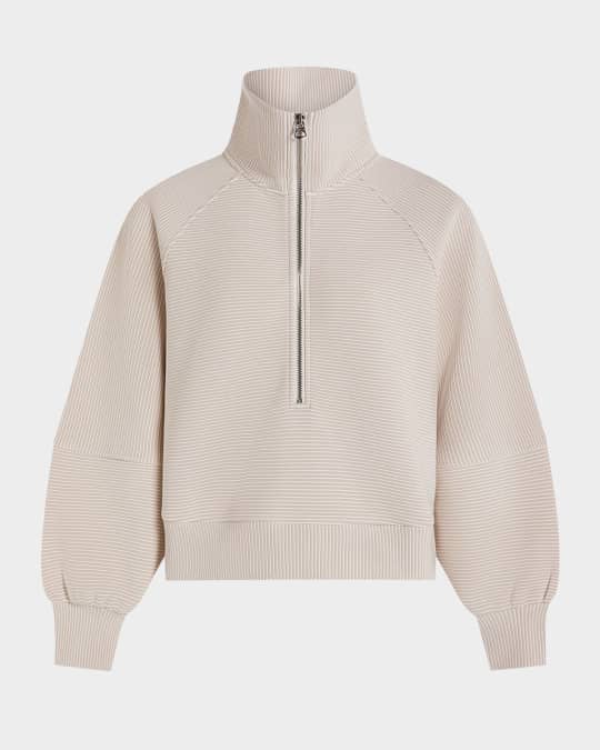 Milano Half-Zip Ribbed Sweatshirt