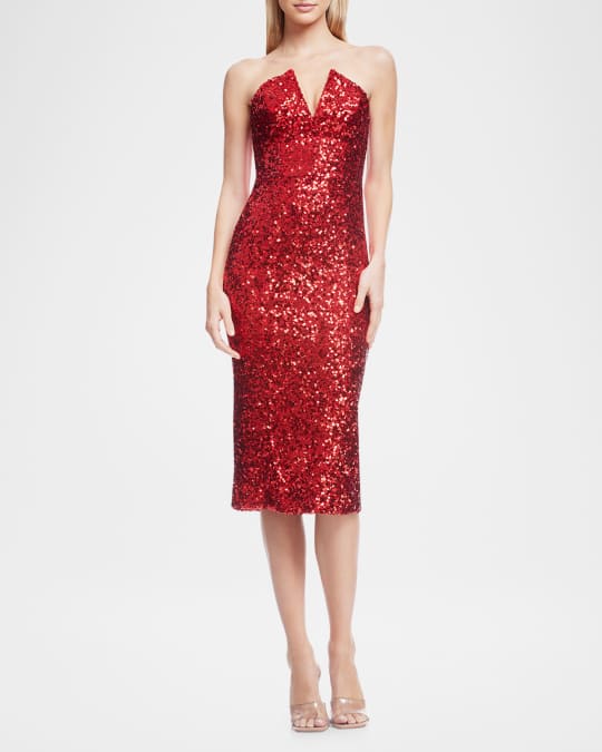 Long Sleeve Midi Sheath Dress The Population Natalie Sequin Midi Dress -  Long Sleeve Stretch Sheath Party Dress Long Sleeve Sheath Dress