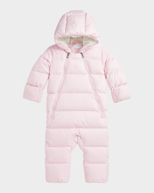 Girl's Puffer Bunting Suit, Size 3M-9M