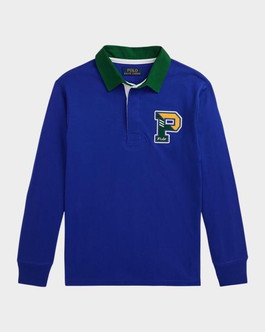 Polo Ralph Lauren Boy's Logo Patch Rugby Polo Shirt, Size 2-7 | Neiman ...