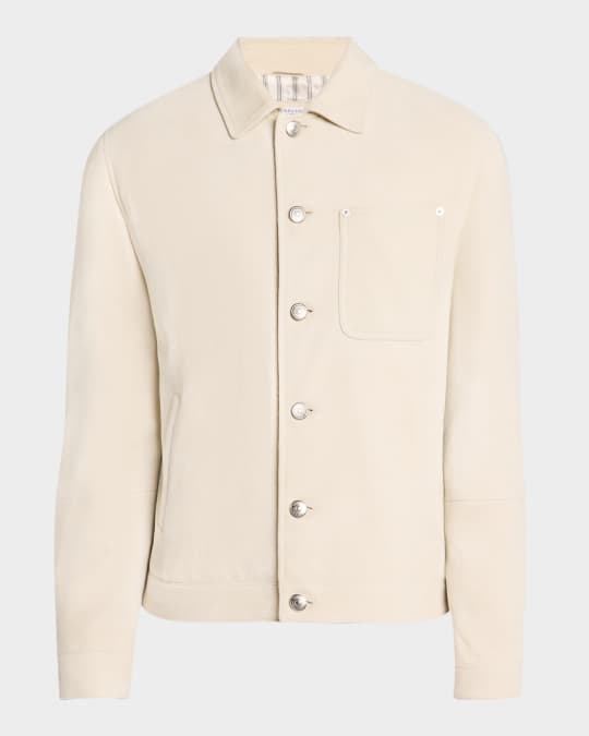 Men's Suede Shirt Jacket