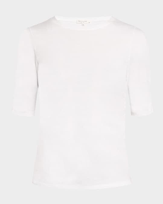 Juliet Shirred Short-Sleeve Tee