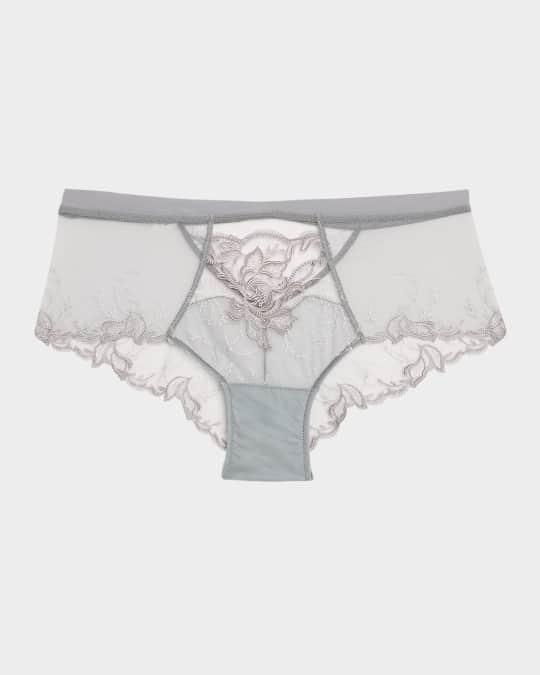Source Beaute Embroidered Tulle Boyshorts