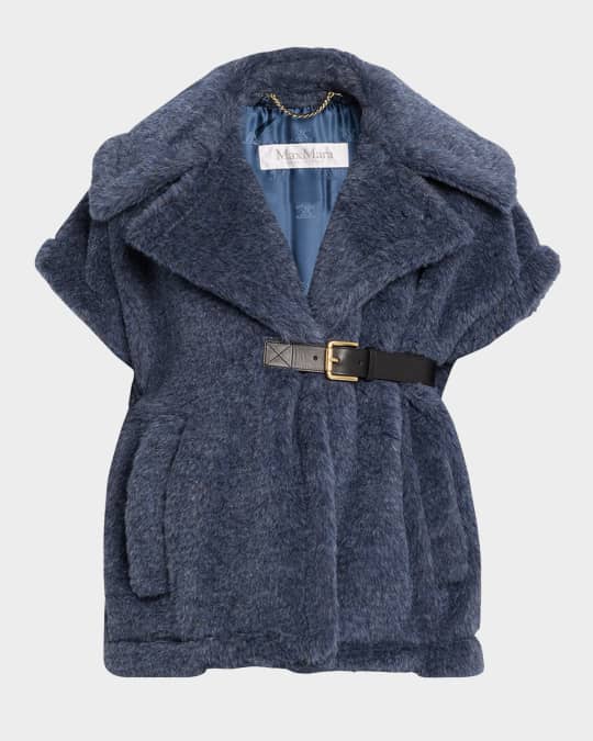 Belted Wool Vest Cape