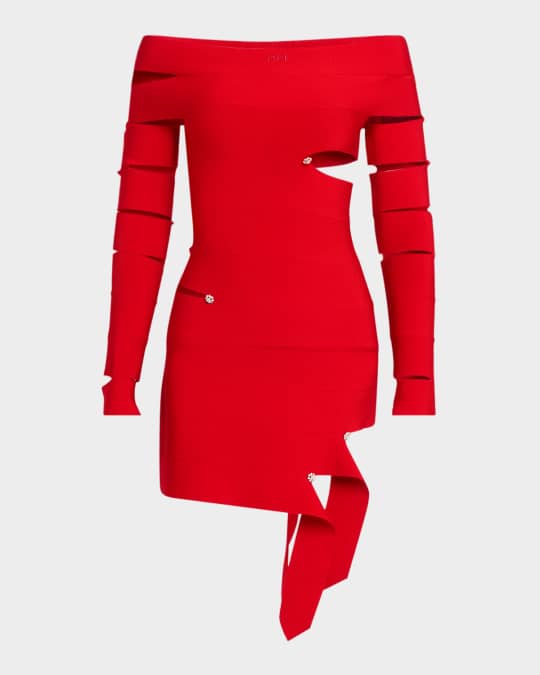 strapless open back dress Dorie Off Shoulder Cut Out Mini Dress – edikted
