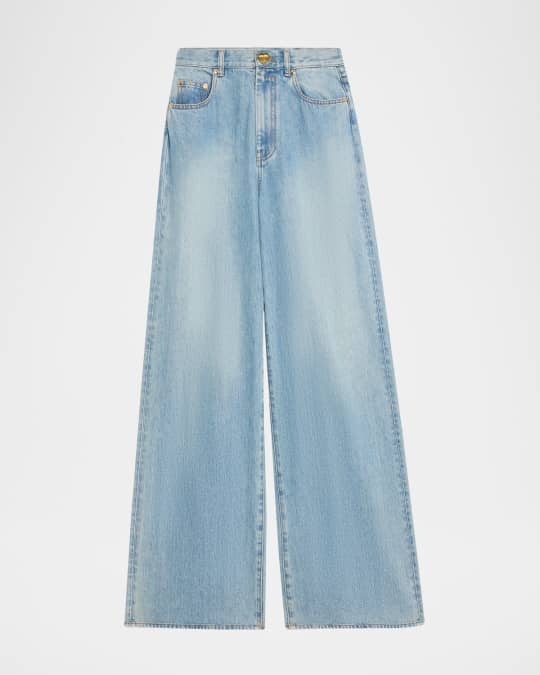 【Zimmermann】Crush wide-leg jeans Zimmermann Crush Wide-leg Jeans Denim Zimmermann