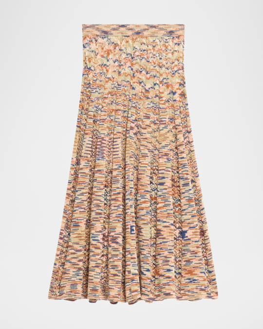 Zimmermann Wylie Flared Knit Skirt | Neiman Marcus